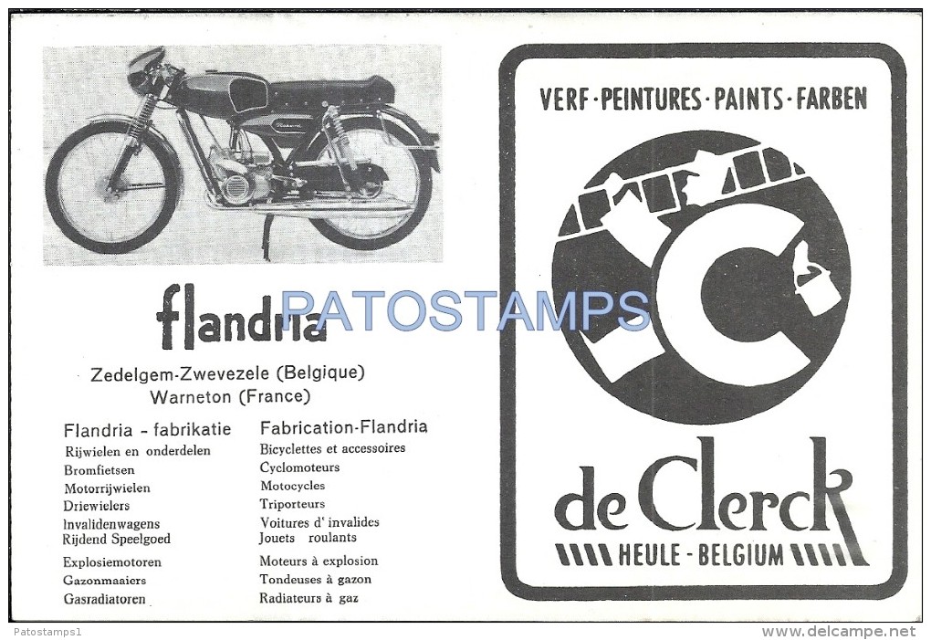 38821 BELGIUM CYCLING CICLISMO WALTER GODEFROOT SCUDERIA FLANDRIA DE CLERCK & PUBLICITY POSTAL POSTCARD - Pallamano