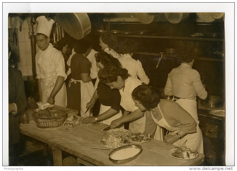 France Paris Epreuve éliminatoire Pour Miss Cordon Bleu Arts Et Metiers Ancienne Photo 1949 - Professions