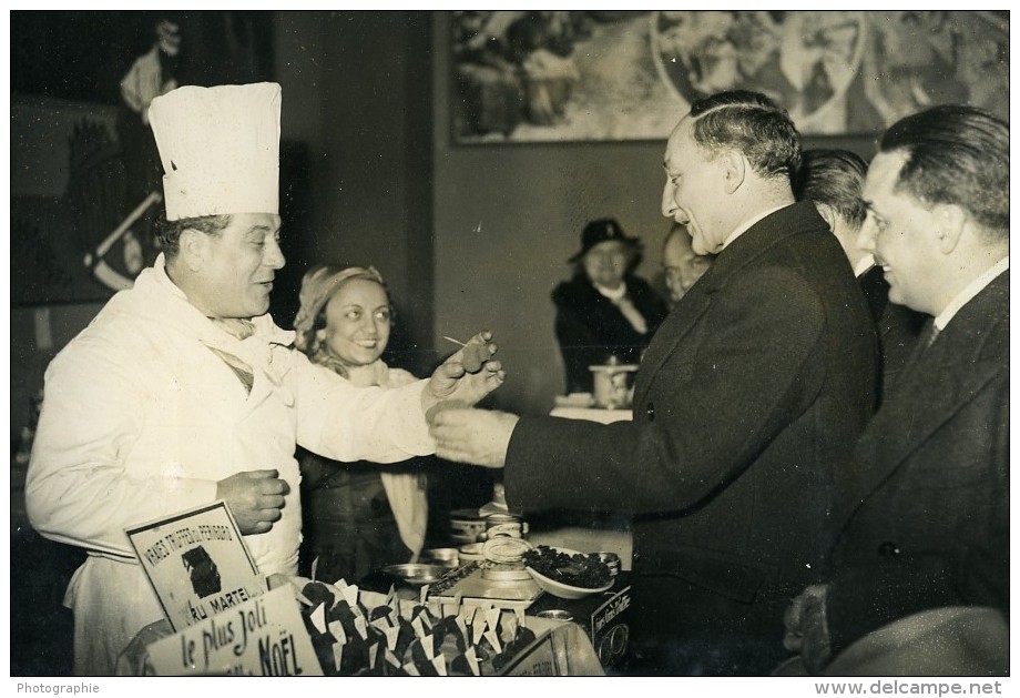 France Paris Quai D'Orsay Ministre Yvon Delbos Exposition Gastronomique Ancienne Photo 1937 - Professions