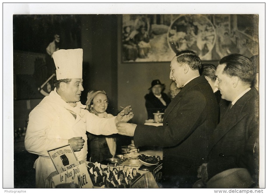 France Paris Quai D'Orsay Ministre Yvon Delbos Exposition Gastronomique Ancienne Photo 1937 - Professions