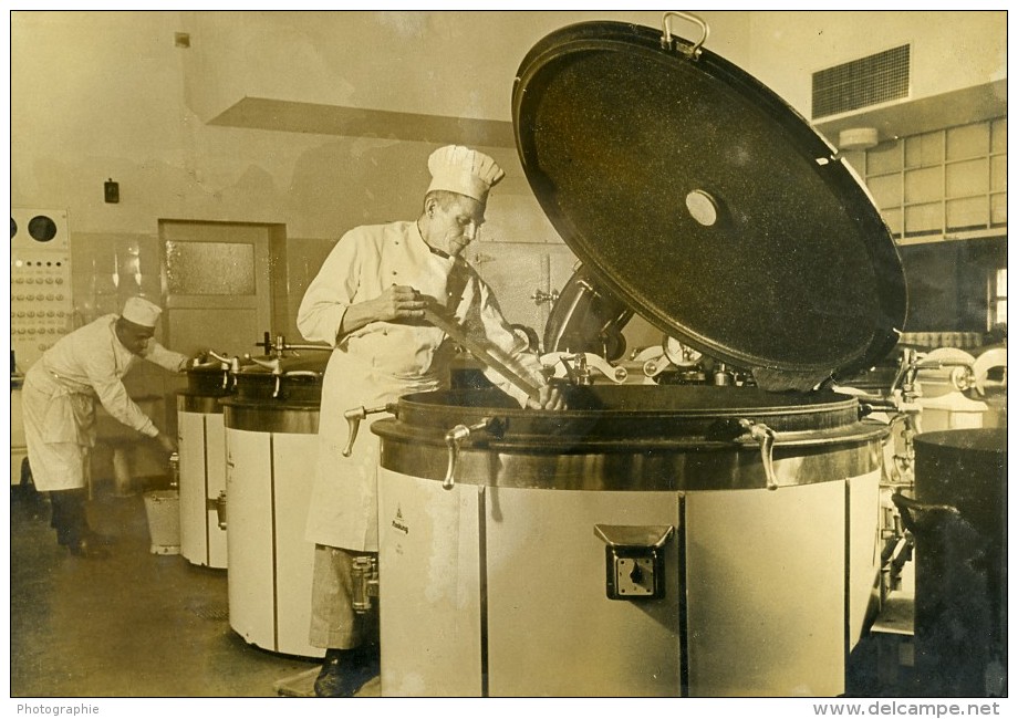 Allemagne WWII Cuisines Cantines Ouvriers Francais STO Ancienne Photo 1942 - Professions