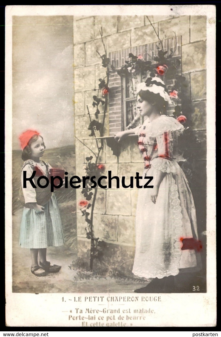 ALTE POSTKARTE LE PETIT CHAPERON ROUGE ROTKÄPPCHEN Märchen Little Red Riding Hood AK Ansichtskarte Postcard Cpa - Vertellingen, Fabels & Legenden