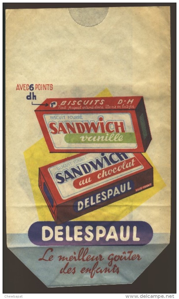 Sachet Papier   DELESPAUL Sandwich Vanille Chocolat Miami Goûter - Materiaal En Toebehoren