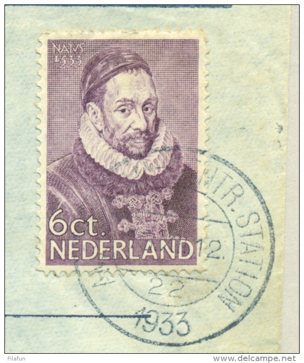 Nederland - Nederlands Indië - 1933 - LP-brief Per Zilvermeeuw Naar Bandoeng (machinestempel) - Nederlands-Indië