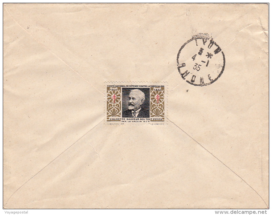 Entier Type Paix CaD Yenne (Savoie) Enveloppe Recommandé 1935 TTB - Standard Covers & Stamped On Demand (before 1995)