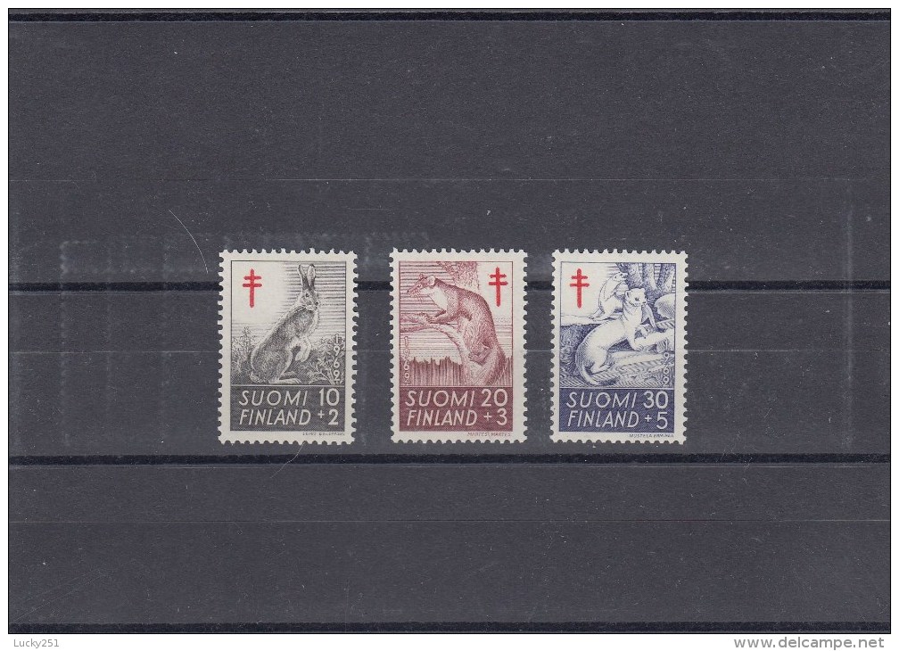 Finlande - Année 1962 - Mammifères - Y.T. 527 à 529 - Neufs** - Neufs