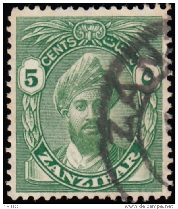ZANZIBAR - Scott #201 Sultan Khalifa Bin Harub / Used Stamp - Zanzibar (...-1963)