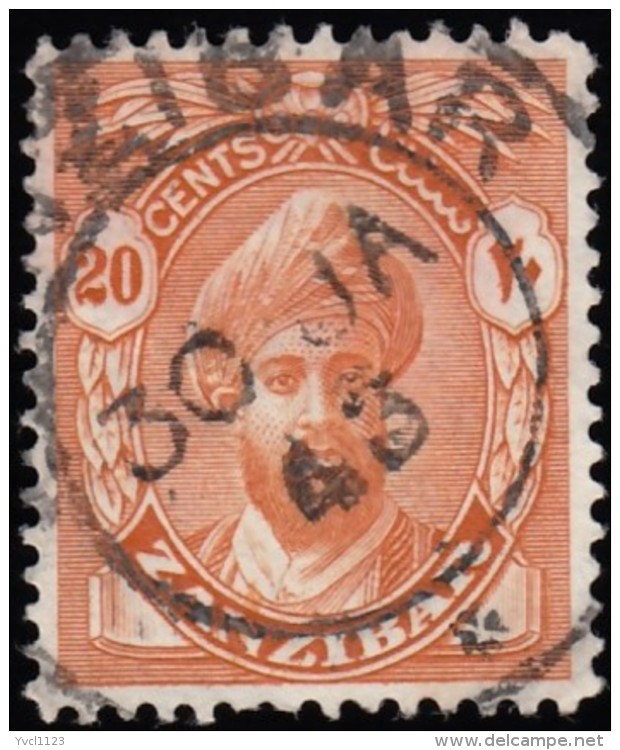 ZANZIBAR - Scott #204 Sultan Khalifa Bin Harub (*) / Used Stamp - Zanzibar (...-1963)