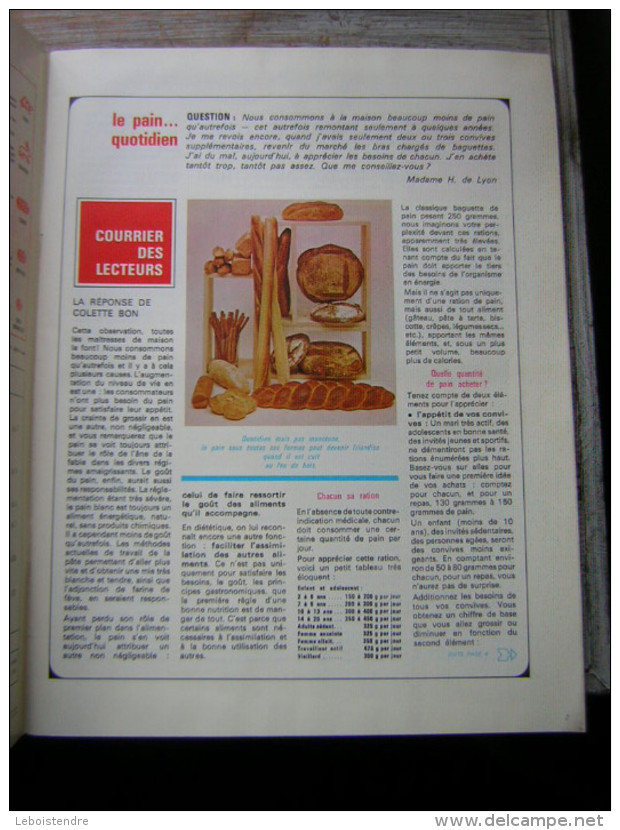 REVUE  CUISINE  1000 MENUS  N° 3  HEBDOMADAIRE  1970 - Küche & Wein