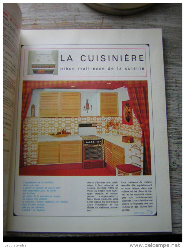 REVUE  CUISINE  1000 MENUS  N° 4  HEBDOMADAIRE  1970 - Culinaria & Vinos