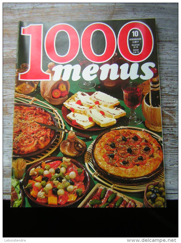 REVUE  CUISINE  1000 MENUS  N° 10  HEBDOMADAIRE  1970 - Cooking & Wines