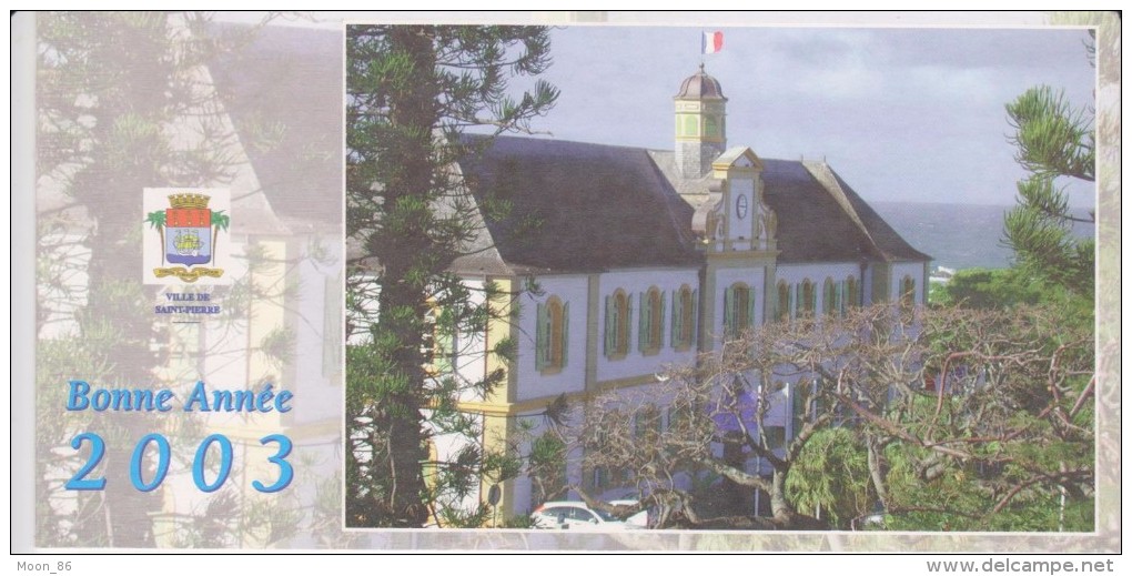 974 - ILE DE LA REUNION   - SAINT PIERRE -  Carte De Vœux Du Maire 2003 - Saint Pierre