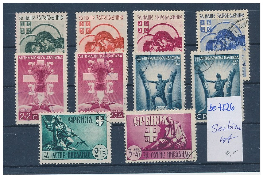 Serbien Lot ...   (be7526 ) Siehe Scan - Besetzungen 1938-45