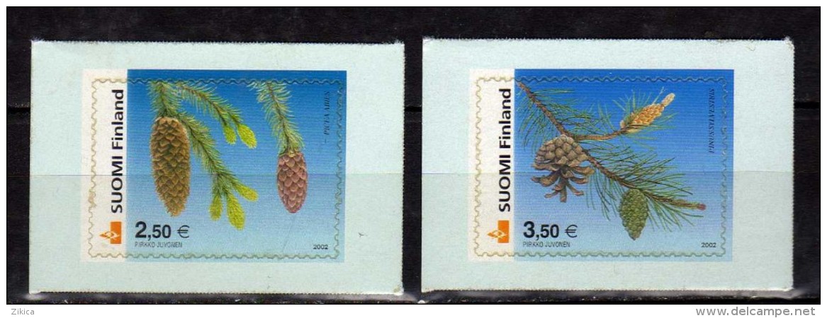 Finland 2002 Spruce And Pine - Self-Adhesive Stamps.MNH - Unused Stamps
