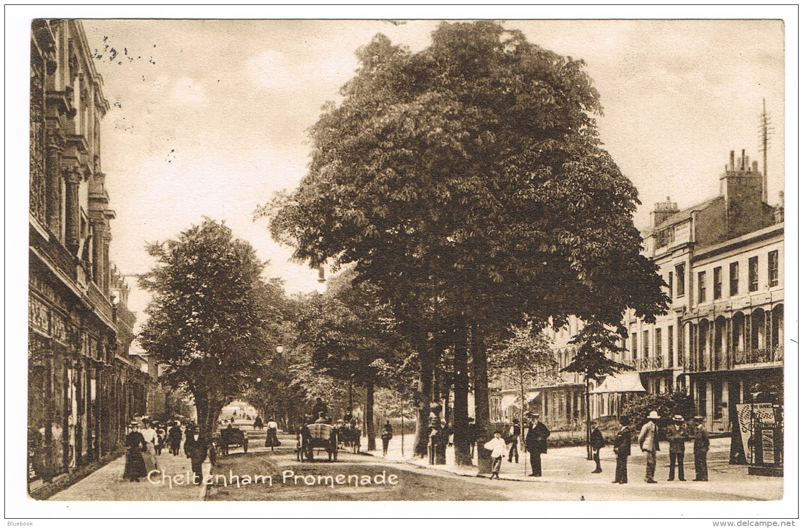 RB 1097 - 1918 Postcard - Cheltenham Promenade Gloucestershire - Cheltenham