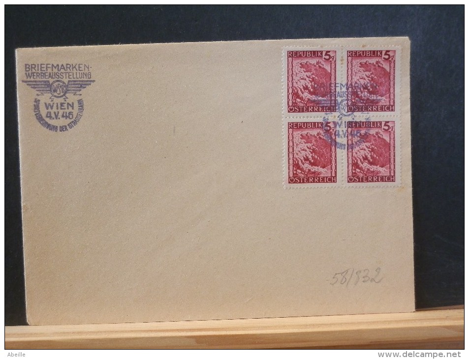 58/832   OBL.  1946  AUTRICHE - Covers & Documents