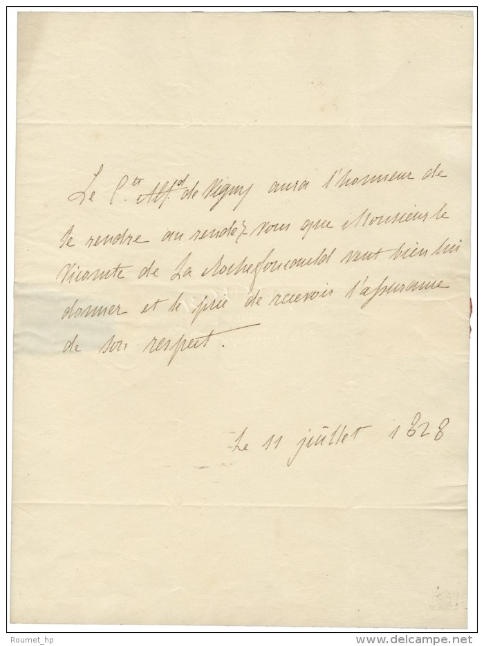 VIGNY Alfred De (1797-1863), Poète. - Altri & Non Classificati