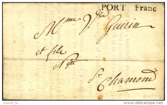 PORT Franc (L N° 49) Sur Lettre Avec Texte Daté De Paris Le 28 Décembre 1792 Adressée... - Autres & Non Classés