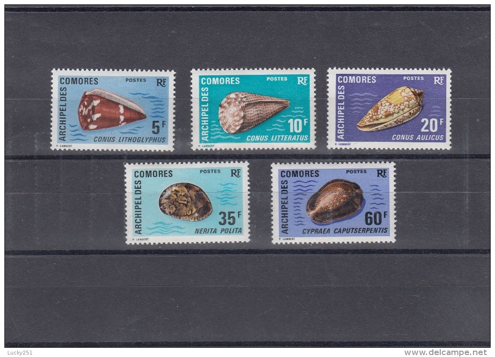 Comores - Année 1971 - Coquillages - YT 72/76 - Neufs** - Ungebraucht