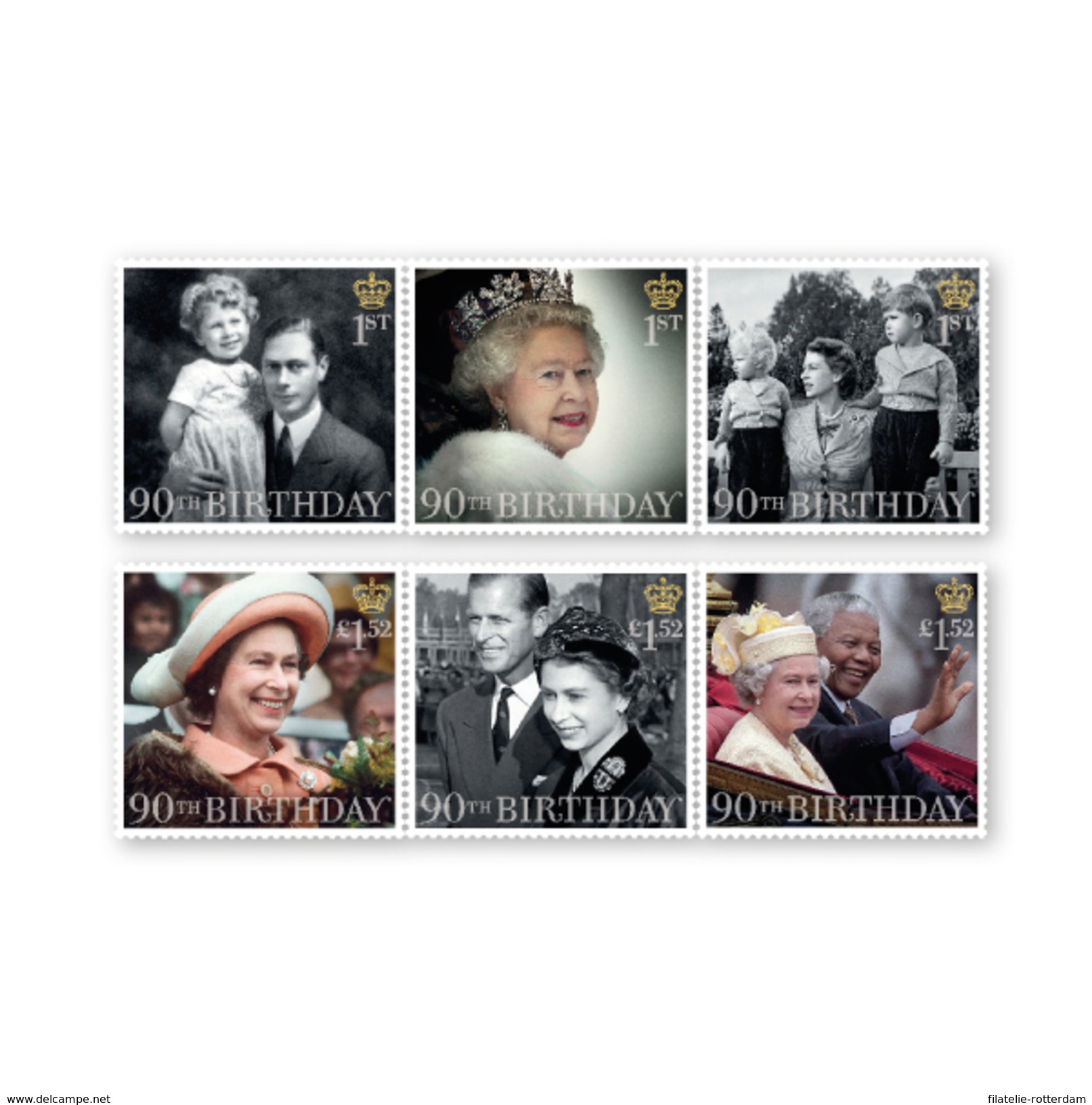 Groot-Britannië / Great Britain - Postfris / MNH - Complete Set Queen Mother 90 Years 2016 - Nuevos