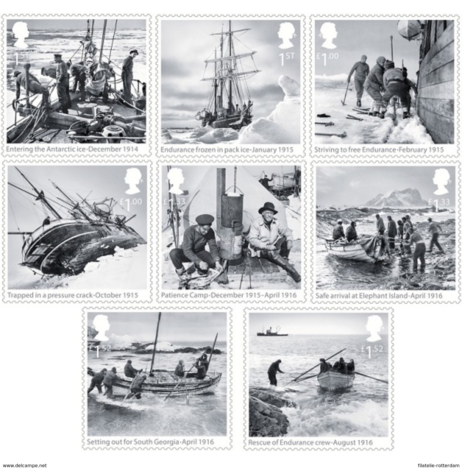 Groot-Britannië / Great Britain - Postfris / MNH - Complete Set Shackleton Expedition 2016 - Neufs