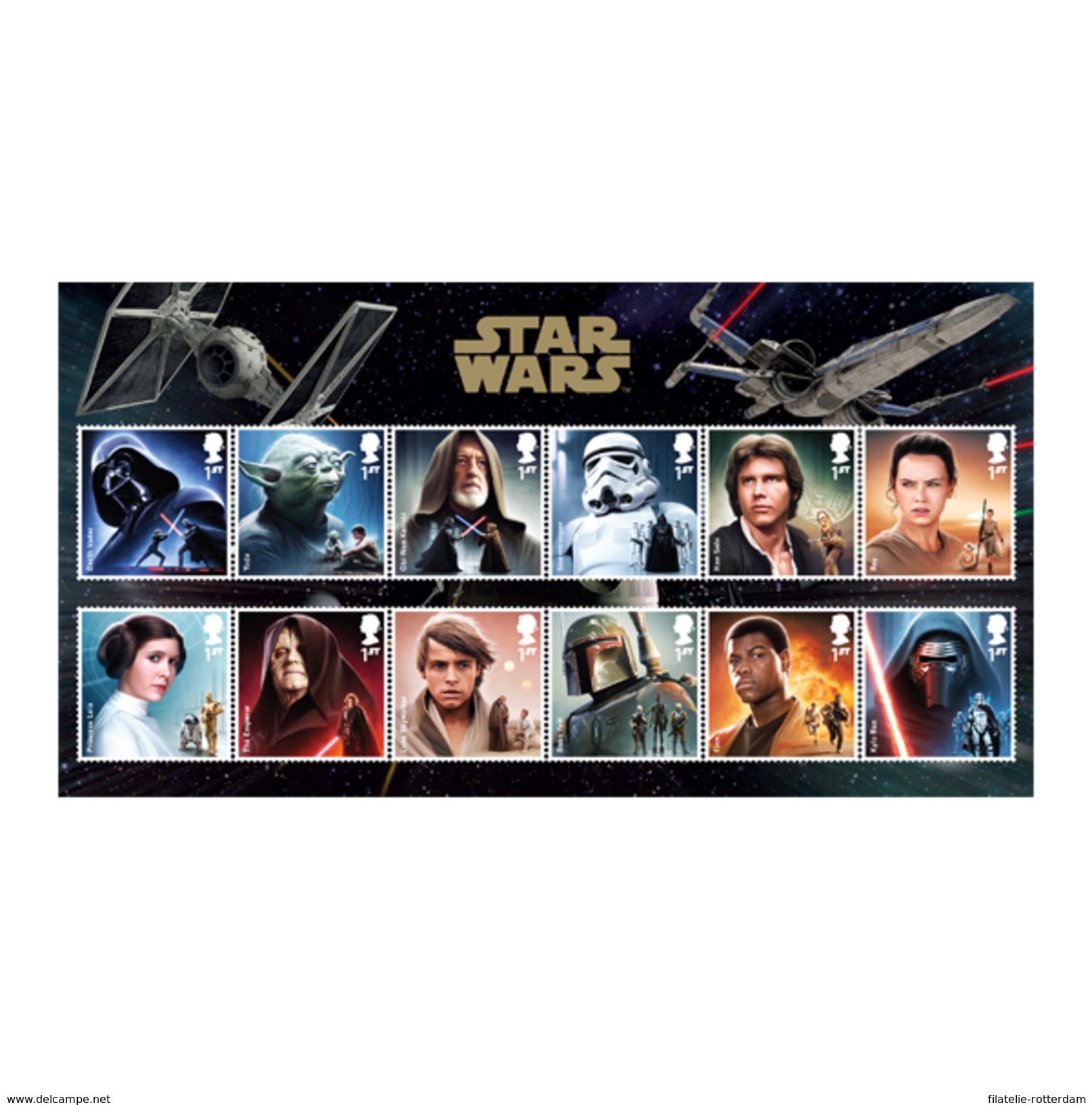 Groot-Britannië / Great Britain - Postfris / MNH - Complete Set Star Wars Characters 2015 - Neufs
