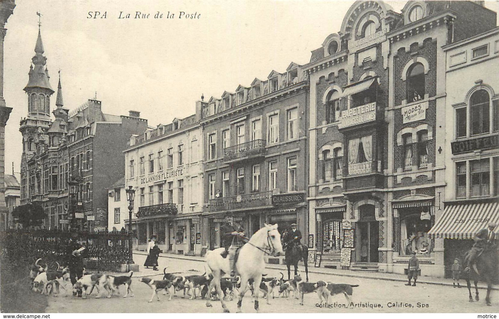 SPA - La Rue De La Poste, équipage De Chasse à Courre. - Spa