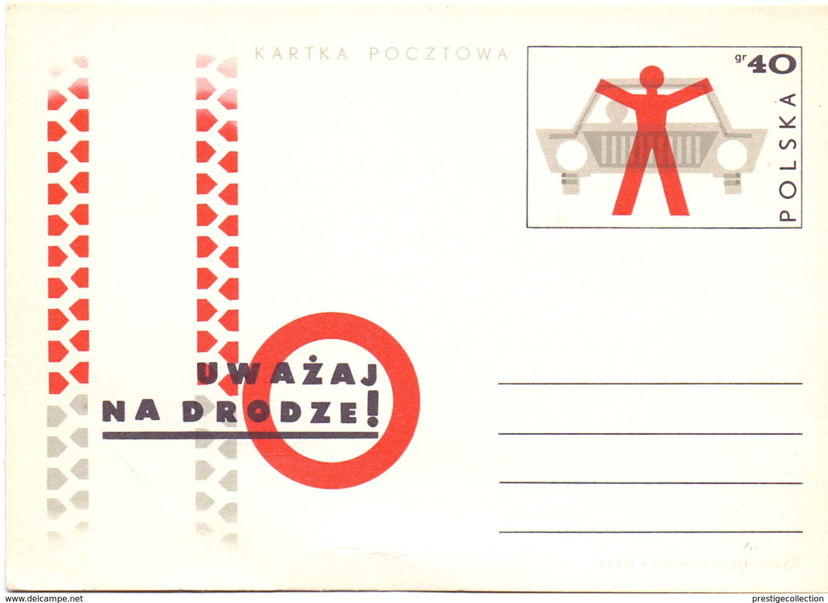 POLAND  ROAD SAFETY  POST CARD    ( MA160040) - Incidenti E Sicurezza Stradale