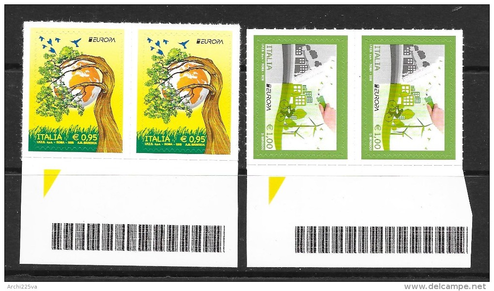 2016 - Europa 2016 - Città E Albero - COPPIA - 2 Serie Completa - Nuovi ** Adesivi - 2011-20: Mint/hinged