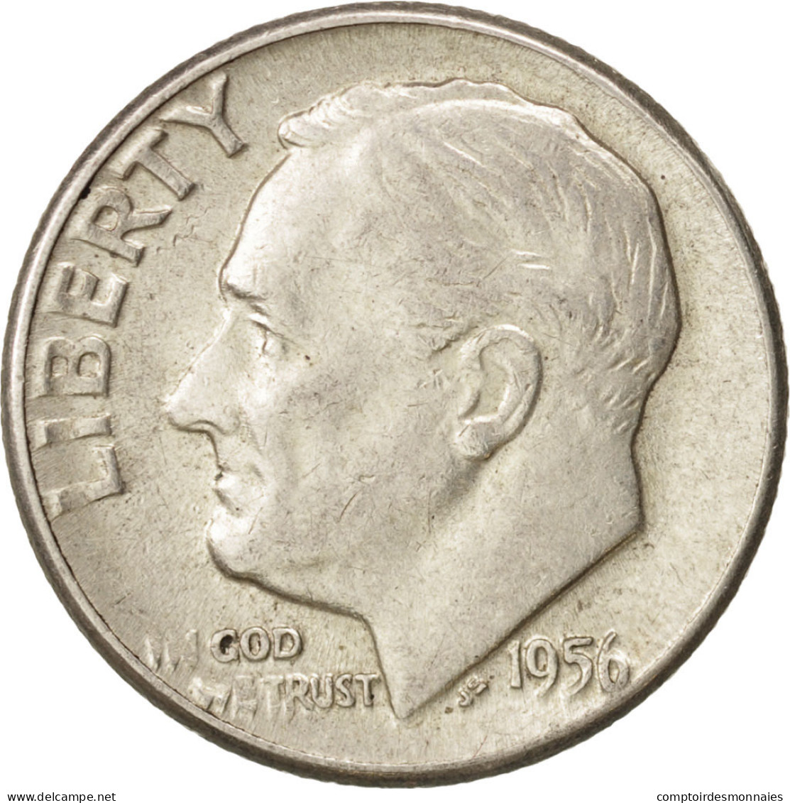 Monnaie, États-Unis, Roosevelt Dime, Dime, 1956, U.S. Mint, Philadelphie, SUP - 1946-...: Roosevelt