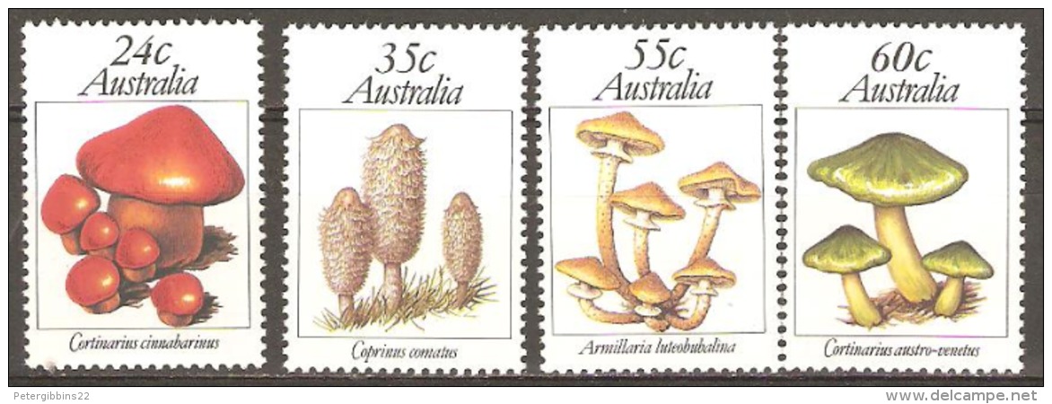 Australia 1981 SG 823-26 Funghi Unmounted Mint. - Nuovi