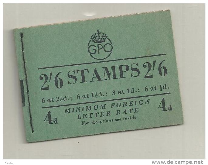 1953 MNH Booklet Mixed QE2/GVI September 53 (15mm) - Carnets