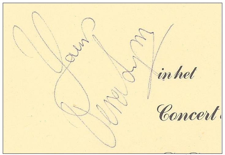 Concert 5 mei 1985 bevrijding Nederland met handtekening Vera LYNN   zeldzaam  uitgave R.V.D. No.C8