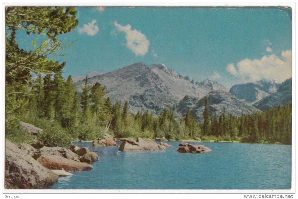 Bear Lake, Rocky Mountain National Park, Colorado, 1953 Used Postcard [17444] - Rocky Mountains