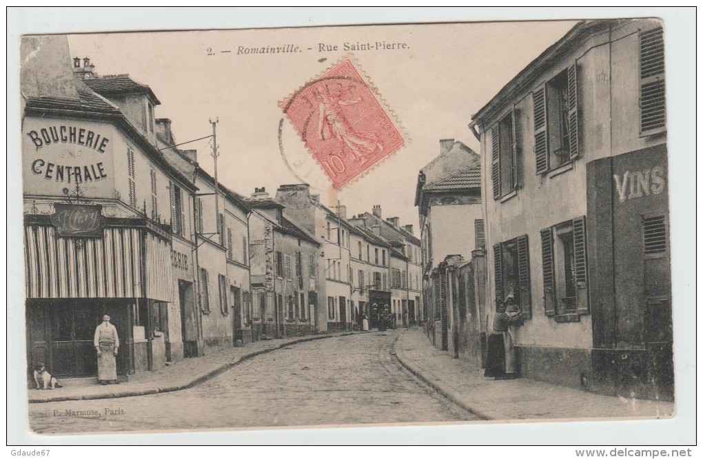 ROMAINVILLE (93) - RUE SAINT PIERRE - BOUCHERIE CENTRALE - Romainville