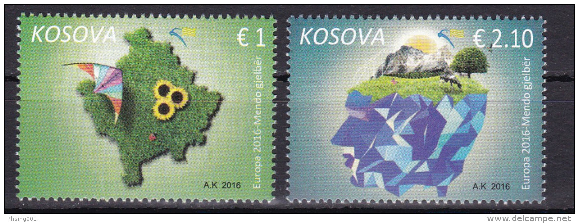 Kosovo 2016 Europa, Environment, Ecology, Sun Flower, Cow, Set MNH - 2016