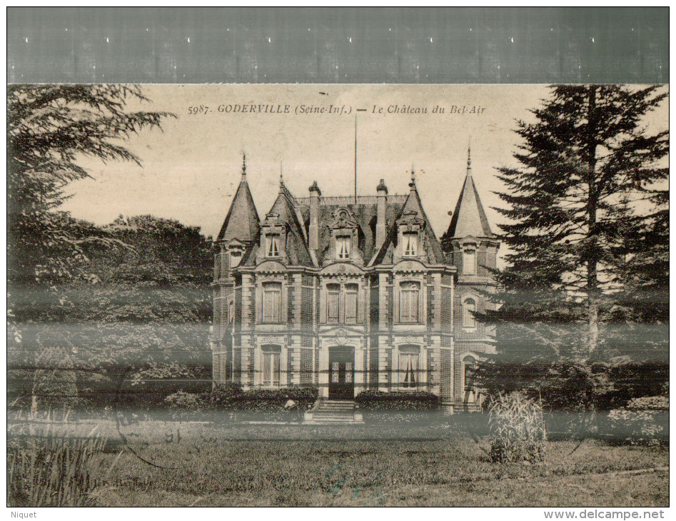 76 SEINE-MARITIME GODERVILLE, Le Château Du Bel-Air, 1922,  (B & G) - Goderville