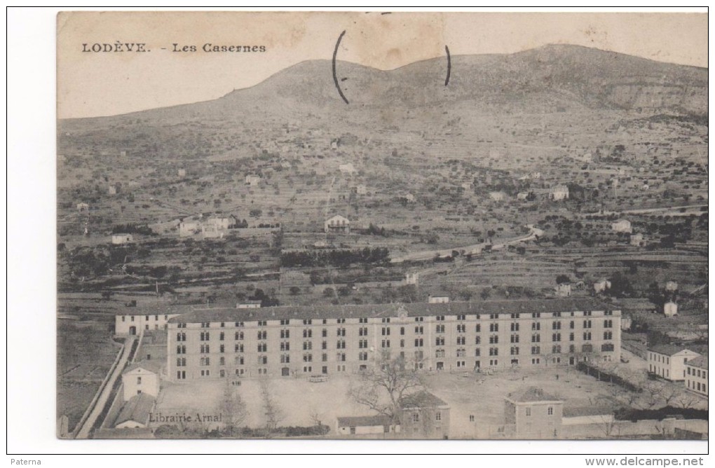 3019  Postal Francia  Lodeve Les Casernes , Cuartel - Lodeve