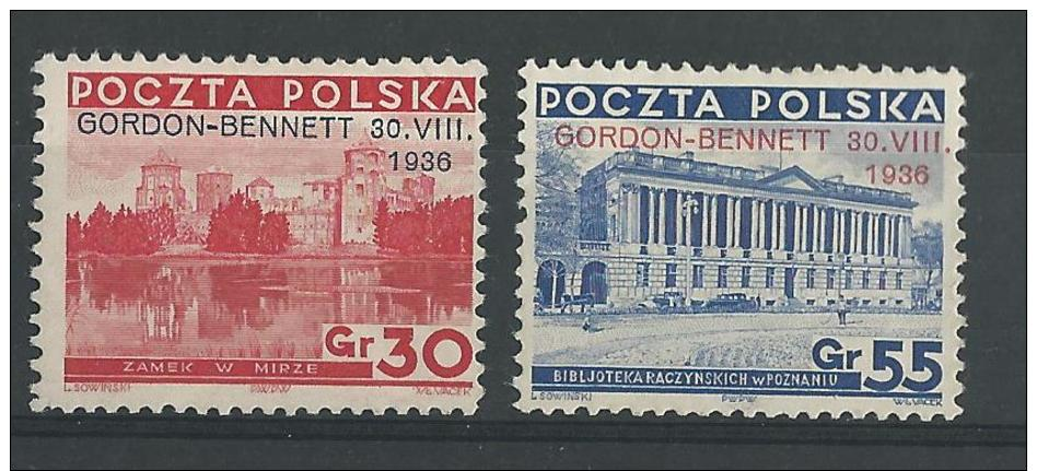 POLOGNE - SERIE YVERT N° 390 A/B * - COTE = 40 EUR. - - Unused Stamps