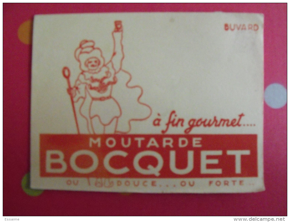 Buvard Moutarde Bocquet. Vers 1950 - Moutardes