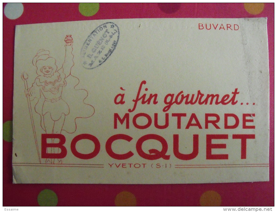 Buvard Moutarde Bocquet. Vers 1950 - Mosterd