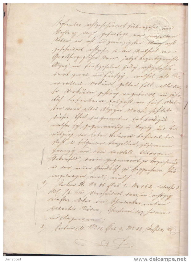 Leasehold Ransom Simon Belmont Of Alzey Father Of August Belmont I 1860 - Historical Documents