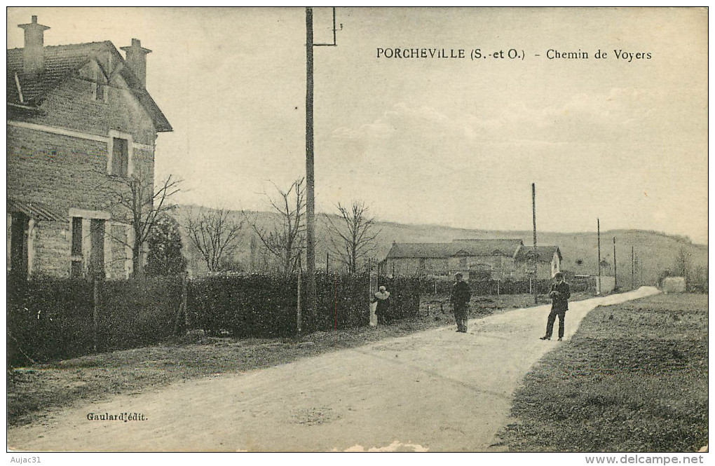 Dép 78 - Porcheville - Chemin Des Voyers - état - Porcheville