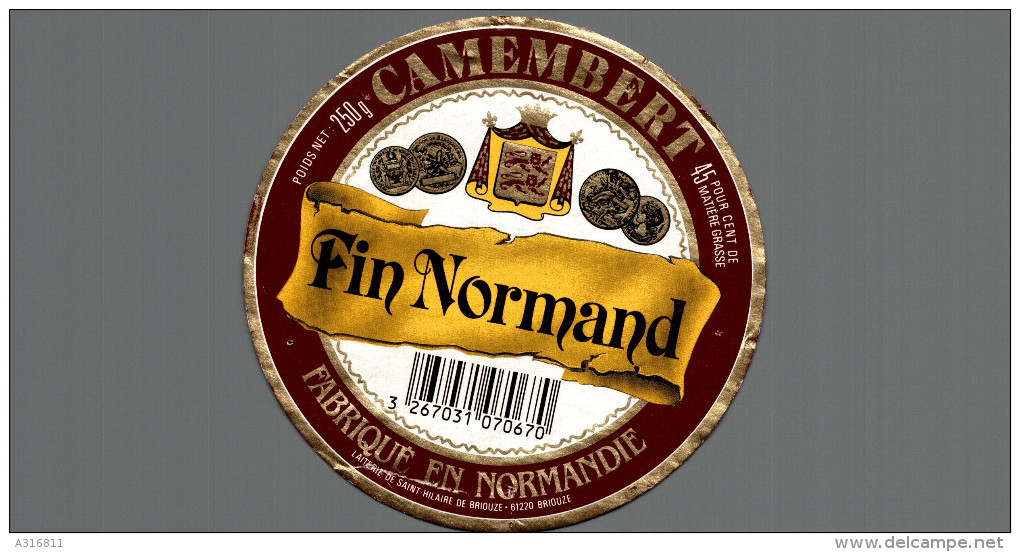 CAMEMBERT FABRIQUE EN  Normandie  Fin Normand - Fromage