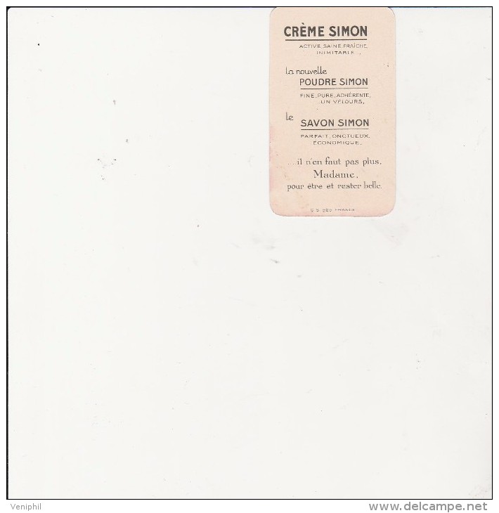 CARTE PARFUMEE  CREME SIMON - PARIS - - Vintage (until 1960)