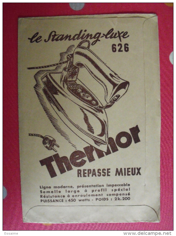Enveloppe Publicitaire Thermor Fer à Repasser. 1953 - Publicités