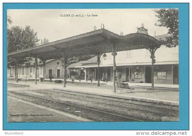 CPA - Chemin De Fer La Gare CLUNY 71 - Cluny