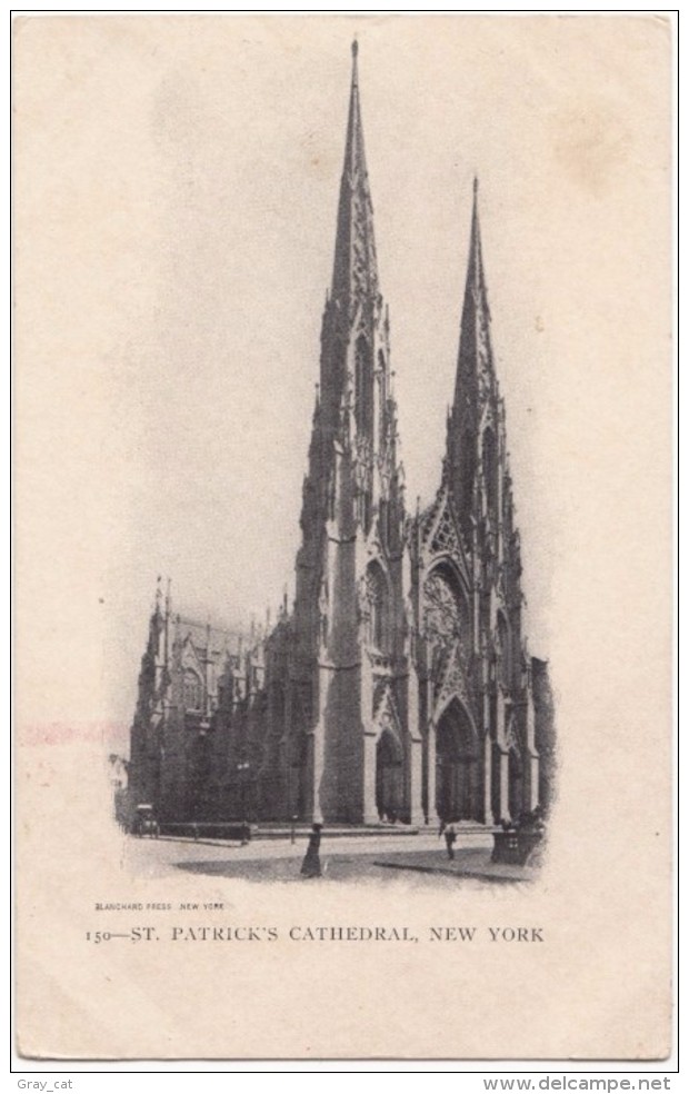 St. Patrick's Cathedral, New York, Early 1900s Unused Undivided Back Postcard [17455] - Églises