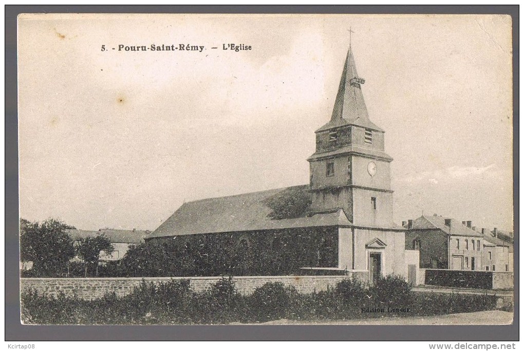 POURU - SAINT - REMY . L'Eglise . - Andere & Zonder Classificatie