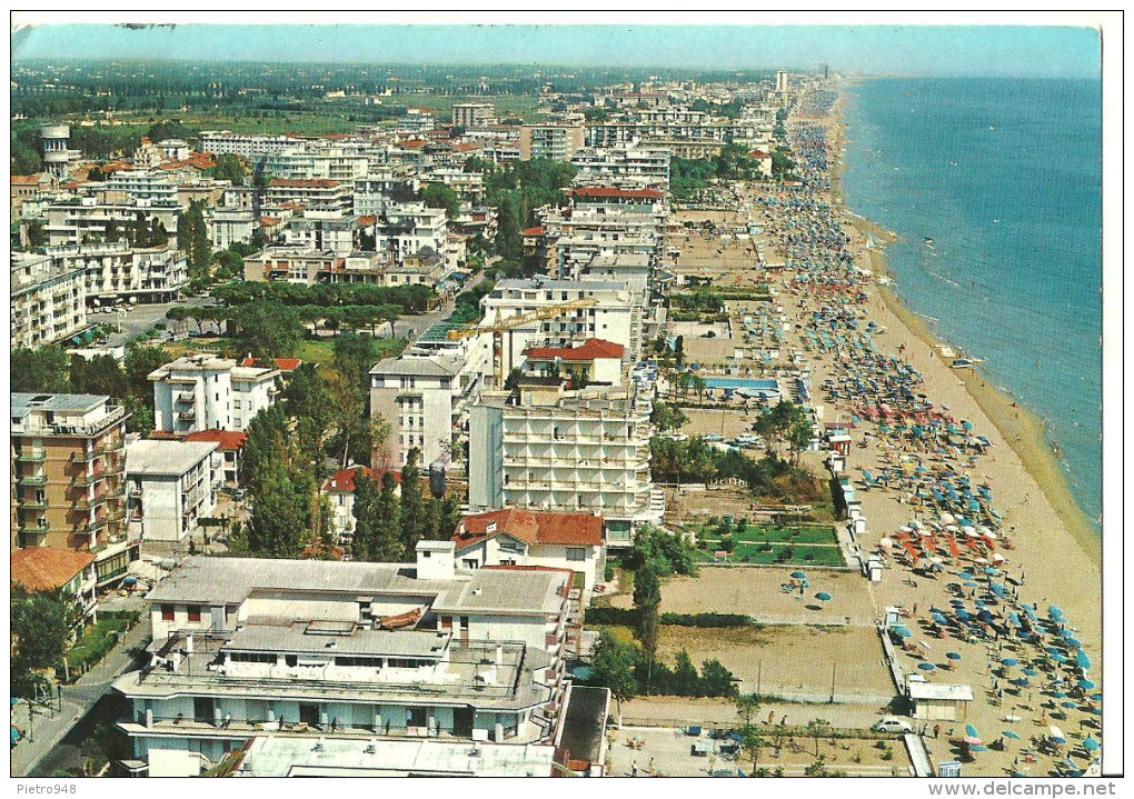 Jesolo (Venezia) Jesolo Lido, Panorama Aereo Della Spiaggia, Aerial View Of The Beach - Altri & Non Classificati